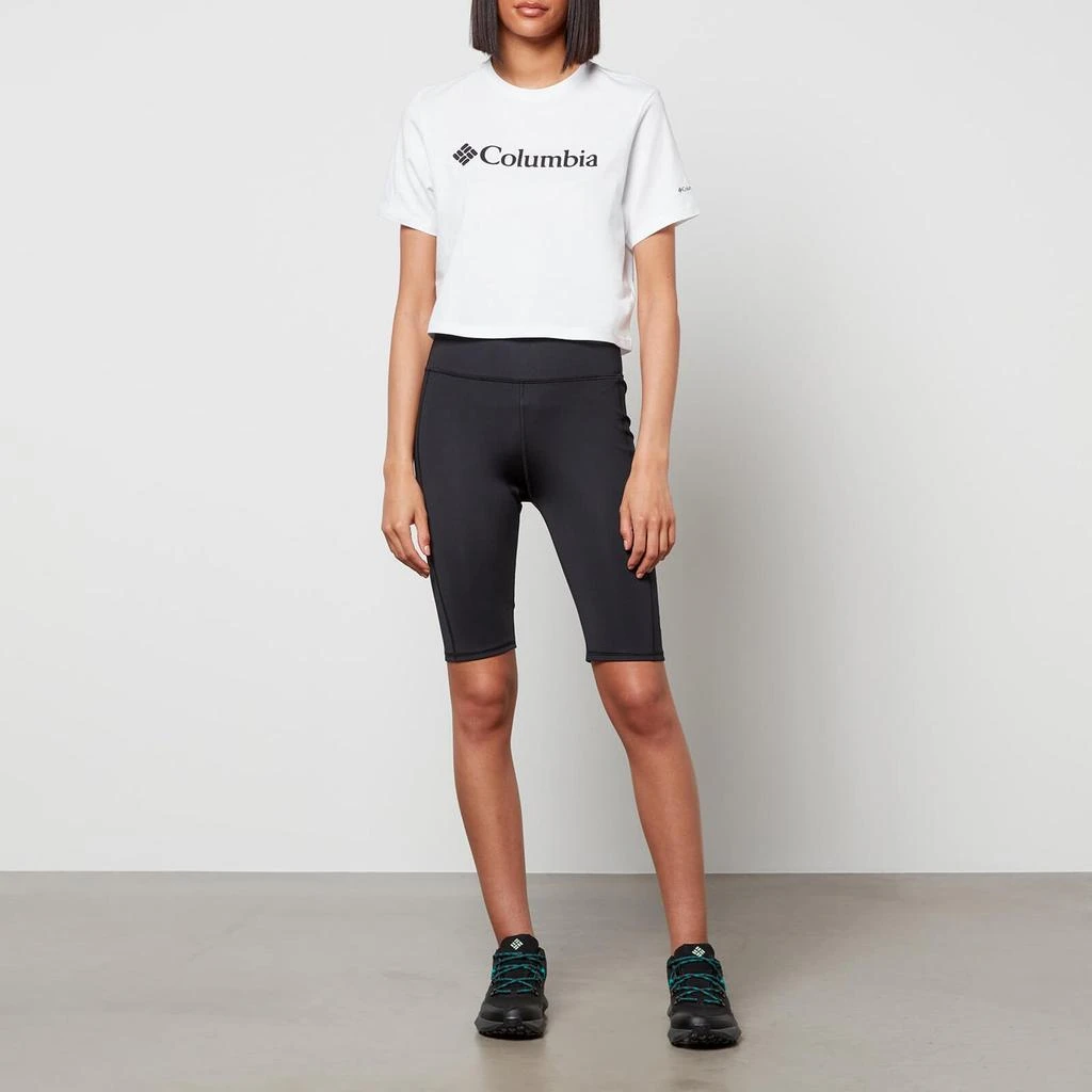 商品Columbia|Columbia Women's North Cascades Cropped T-Shirt - White,价格¥108,第3张图片详细描述