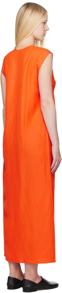 商品Studio Nicholson|Orange Lise Linen Midi Dress,价格¥4211,第3张图片详细描述
