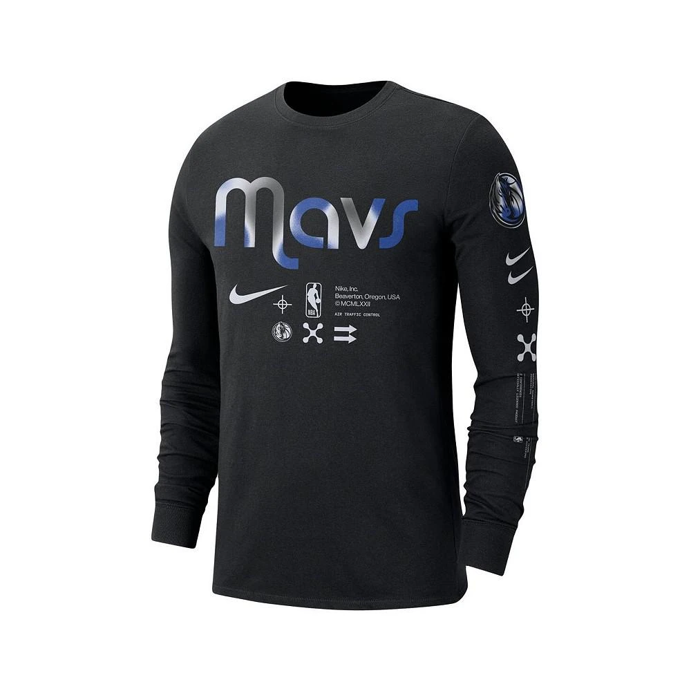 商品NIKE|Men's Black Dallas Mavericks Essential Air Traffic Control Long Sleeve T-shirt,价格¥314,第2张图片详细描述