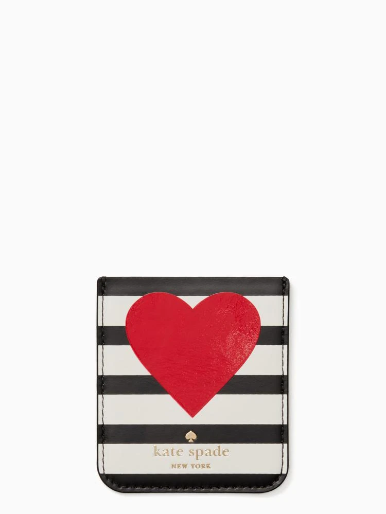 商品Kate Spade|heart stripe sticker pocket,价格¥170,第2张图片详细描述