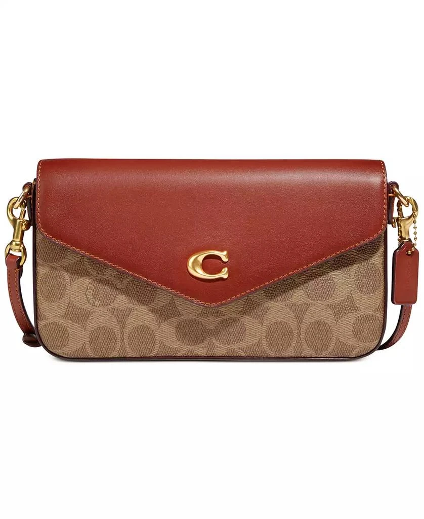 商品Coach|Signature Coated Canvas Wyn Crossbody with Removable Card Case,价格¥858,第1张图片