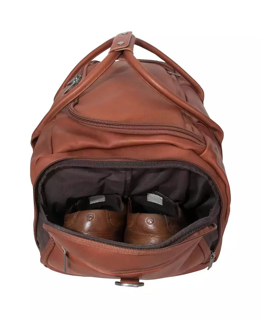 商品Kenneth Cole|Colombian Leather 20" Single Compartment Top Load Travel Duffel Bag,价格¥1367,第2张图片详细描述