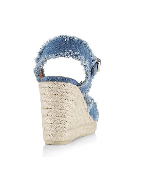 Bromelia Denim Wedge Sandals商品第3张图片规格展示
