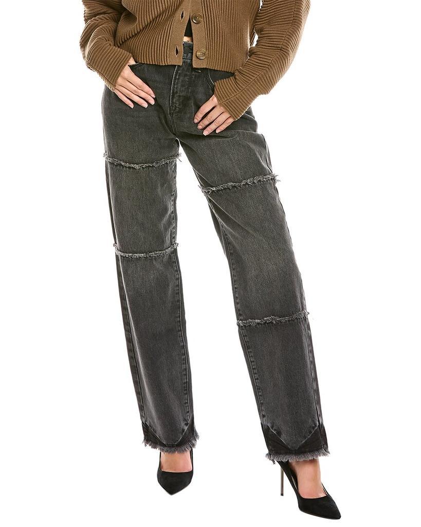 商品Good American|GOOD AMERICAN Good 90's Black High-Rise Straight Jean,价格¥358,第1张图片