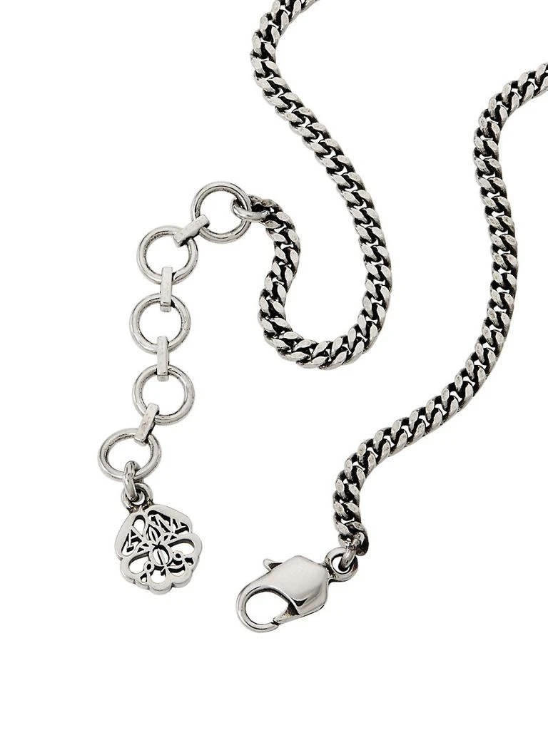 商品Alexander McQueen|J Melt Silvertone & Crystal Pendant Necklace,价格¥1769,第3张图片详细描述