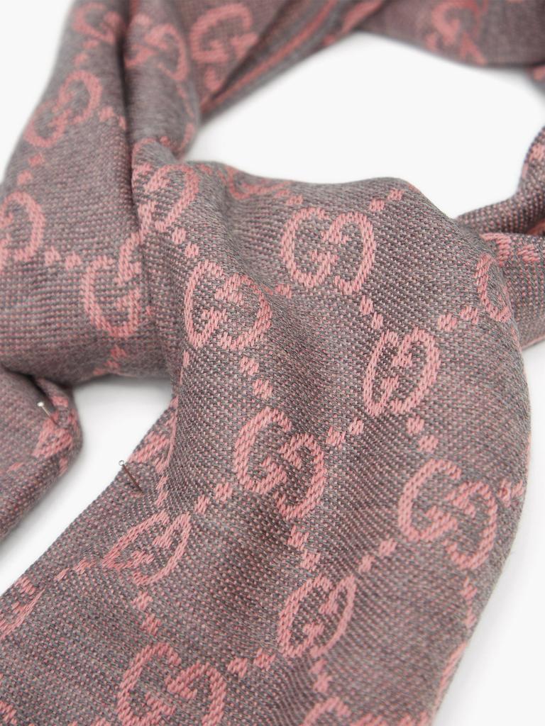 商品Gucci|GG-jacquard reversible wool scarf,价格¥2539,第6张图片详细描述