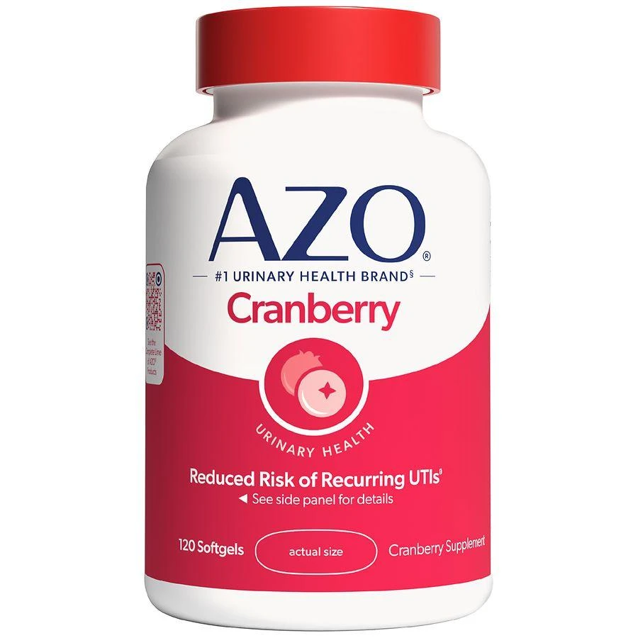 商品AZO|Cranberry Urinary Tract Health Dietary Supplement Softgels Cranberry,价格¥181,第1张图片