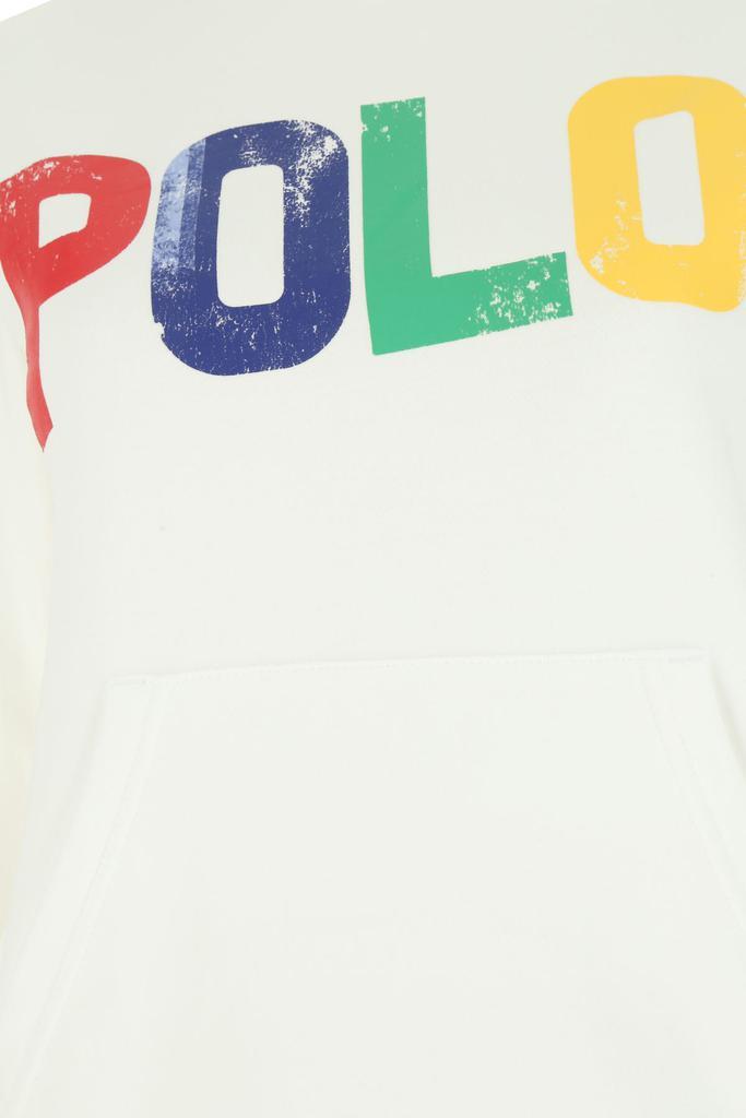 商品Ralph Lauren|White cotton blend sweatshirt  White Polo Ralph Lauren Donna,价格¥1492,第5张图片详细描述