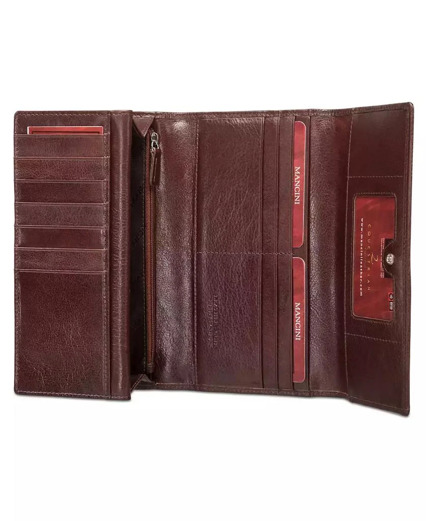 Equestrian-2 Collection RFID Secure Trifold Checkbook Wallet 商品