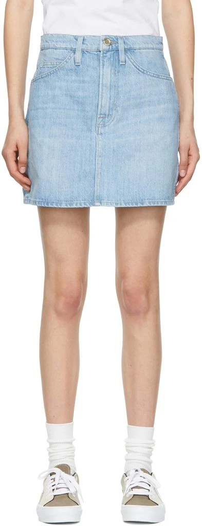 商品FRAME|Blue 'Le Italien' Mini Skirt,价格¥857,第1张图片