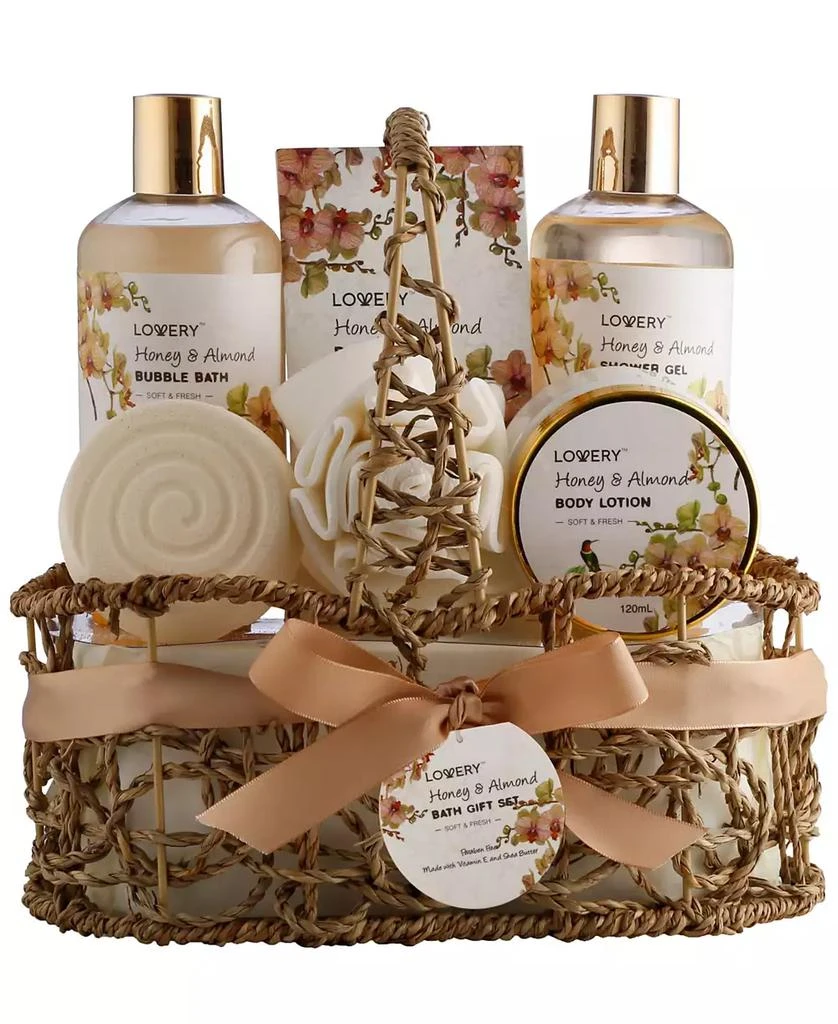 商品Lovery|Honey and Almond Body Care 8 Piece Gift Set,价格¥228,第1张图片