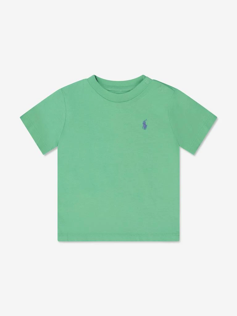 商品Ralph Lauren|Baby Boys Logo T-Shirt in Green,价格¥356,第1张图片