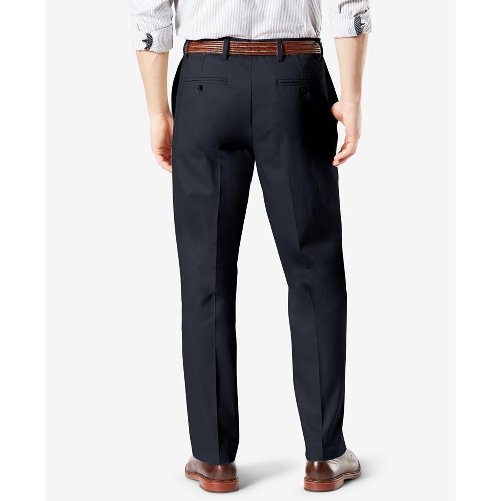 商品Dockers|Men's Signature Lux Cotton Relaxed Fit Pleated Creased Stretch Khaki Pants,价格¥463,第4张图片详细描述