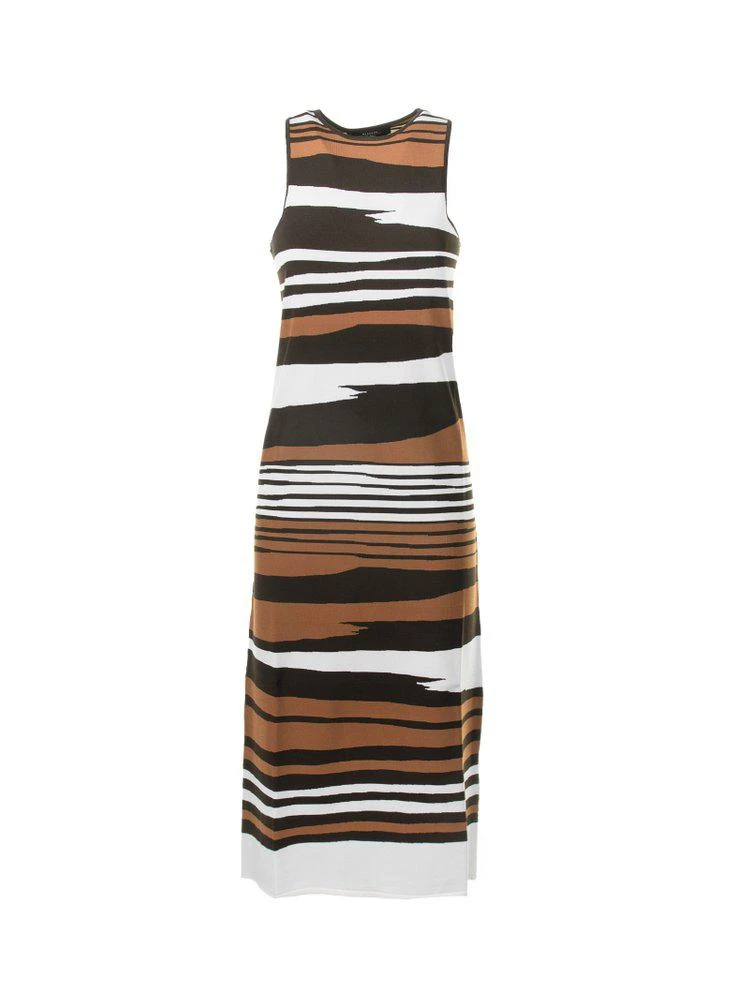 商品Weekend Max Mara|Weekend Max Mara Striped Crewneck Sleeveless Dress,价格¥2244,第1张图片