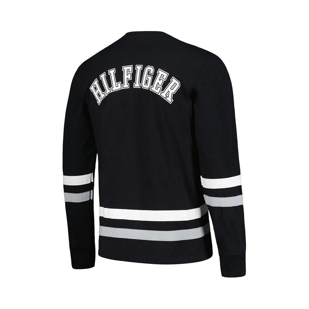 商品Tommy Hilfiger|Men's Black, Silver Las Vegas Raiders Nolan Long Sleeve T-shirt,价格¥490,第3张图片详细描述