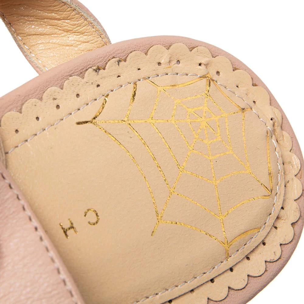 Charlotte Olympia Pink Leather Bow Platform Ankle-Tie Sandals Size 41 商品