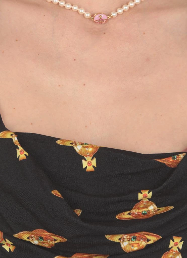 商品Vivienne Westwood|Vivienne Westwood Allover Orb Draped Sleeveless Top,价格¥2100,第5张图片详细描述