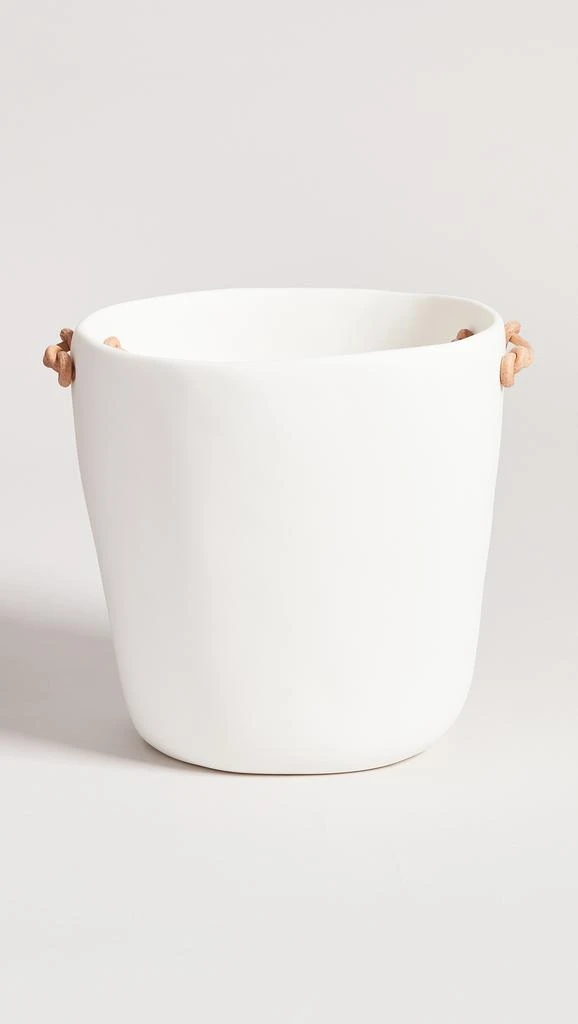 商品Tina Frey|皮革提手香槟色水桶包,价格¥2564,第4张图片详细描述