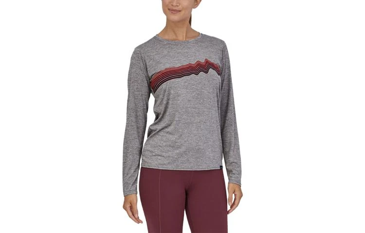 商品[国内直发] Patagonia|patagonia巴塔哥尼亚  C1 Capilene® Cool Daily 速干纯色字母logo图案印花圆领长袖  落肩袖T恤 女款,价格¥637,第11张图片详细描述