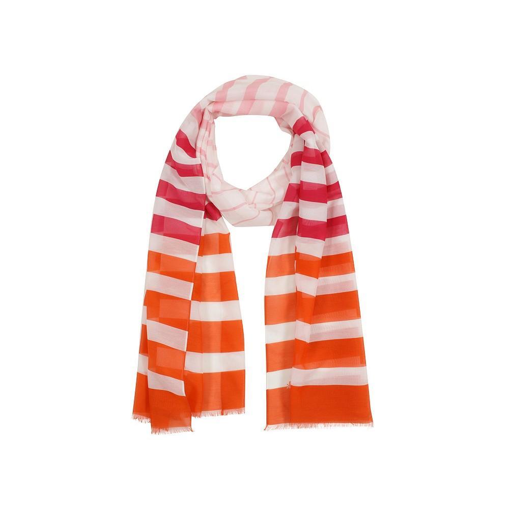 商品Kate Spade|Women's Degrade Stripe Oblong scarf,价格¥581,第1张图片