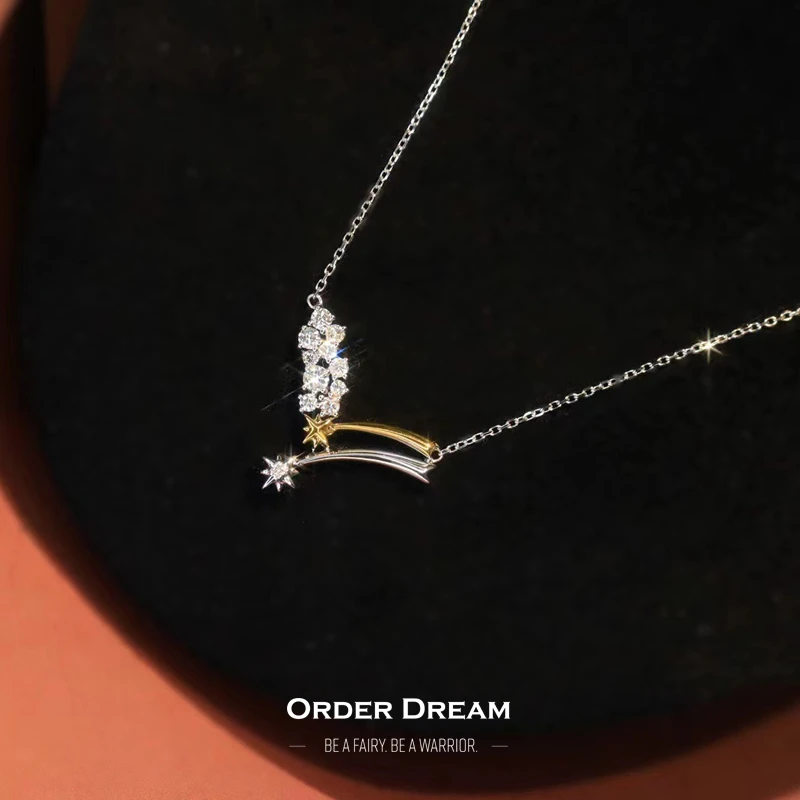 商品[国内直发] Order Dream|18K金钻石流星项链,价格¥3469,第1张图片