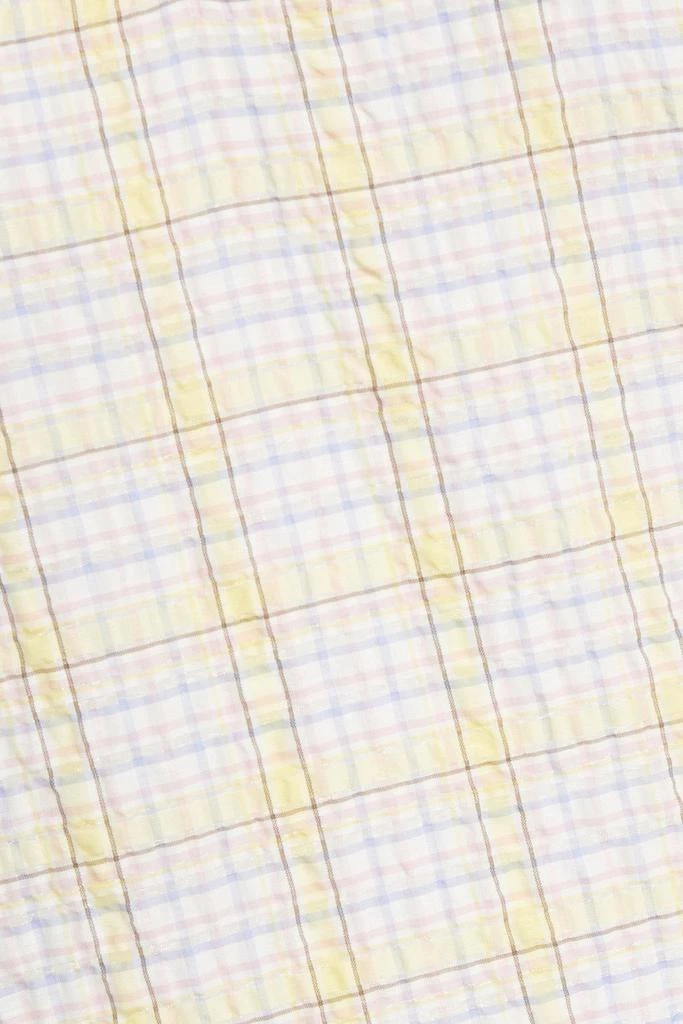商品Ganni|Checked cotton-blend seersucker midi dress,价格¥896,第2张图片详细描述