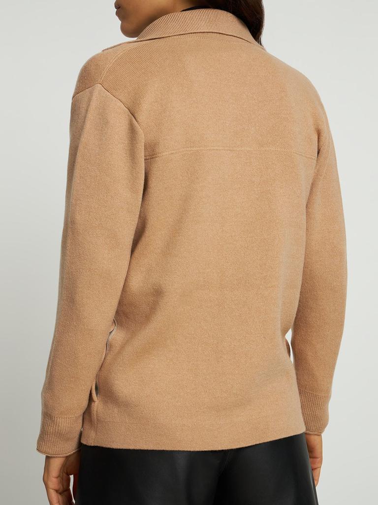 Cashmere Blend Knit Jacket商品第2张图片规格展示