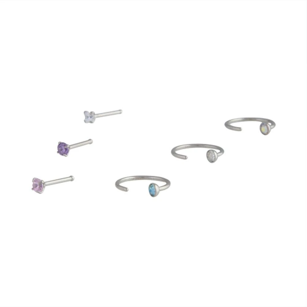 商品Lovisa|Mixed Diamante Nose Ring & Stud 6 Pack,价格¥191,第1张图片