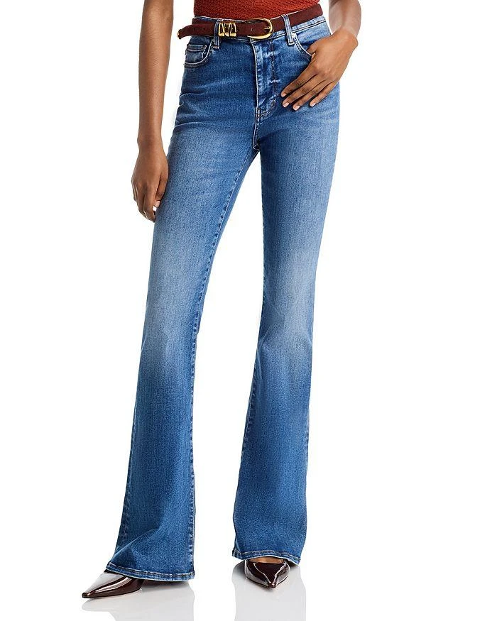 商品FRAME|High Rise Flared Jeans in Mermaid,价格¥1397,第1张图片