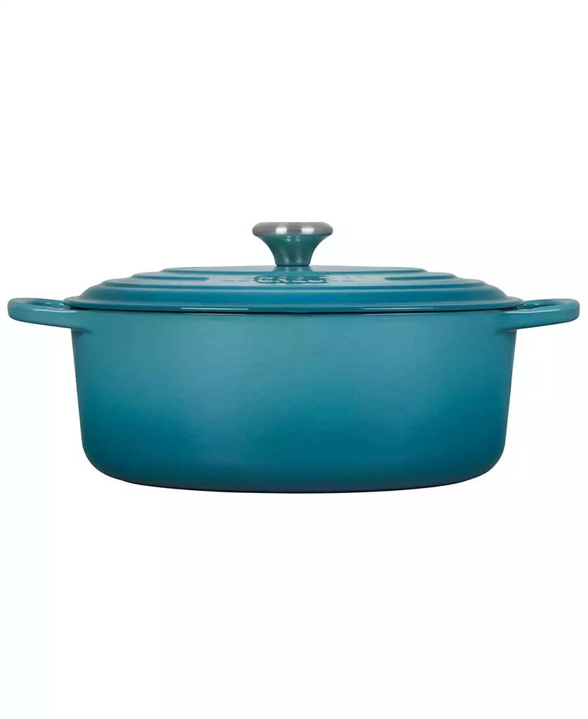 商品Le Creuset|6.75-Qt. Signature Enameled Cast Iron Oval Dutch Oven,价格¥3326,第2张图片详细描述
