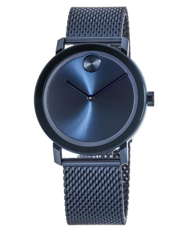 商品Movado|Movado Bold Evolution Blue Dial Blue Steel Men's Watch 3600610,价格¥3485,第1张图片