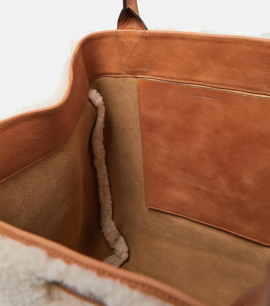 商品Isabel Marant|Yenky shearling and leather tote,价格¥3884,第3张图片详细描述