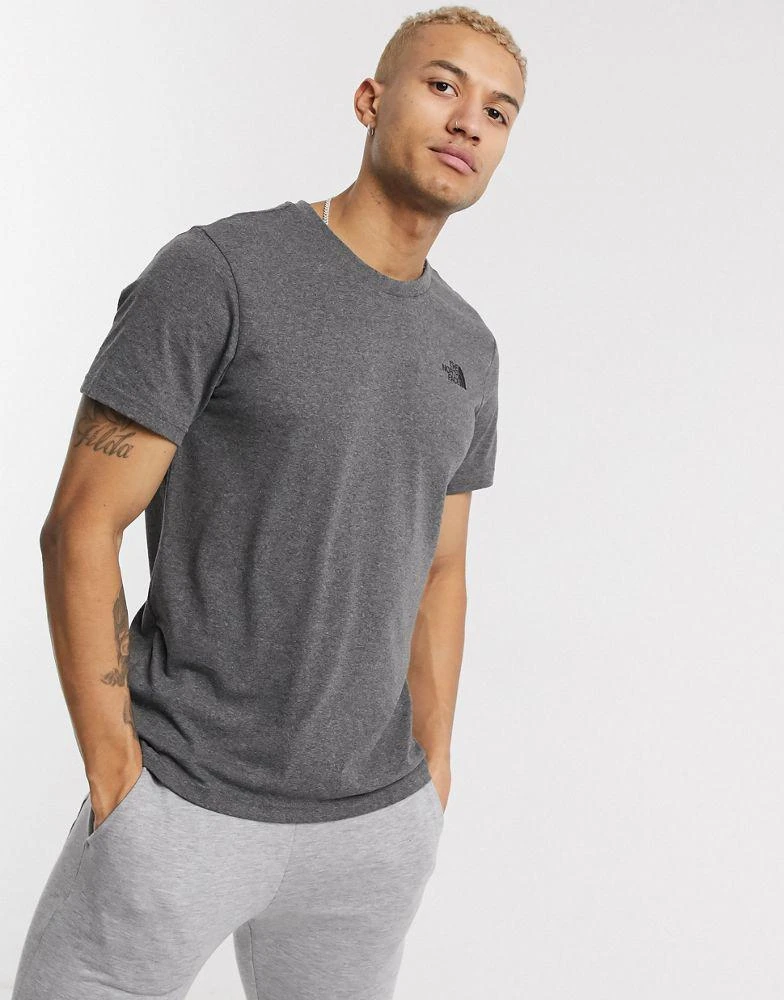 商品The North Face|The North Face Simple Dome t-shirt in grey,价格¥158,第4张图片详细描述