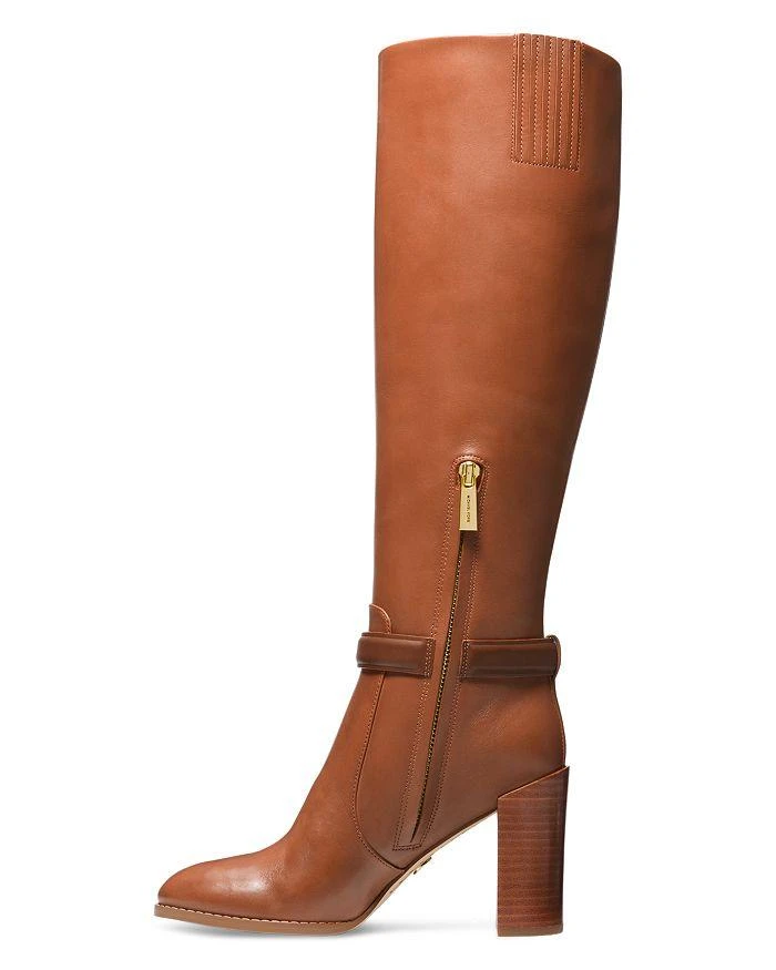 商品Michael Kors|Women's Hamilton Block Heel To the Knee Boots,价格¥1434,第5张图片详细描述