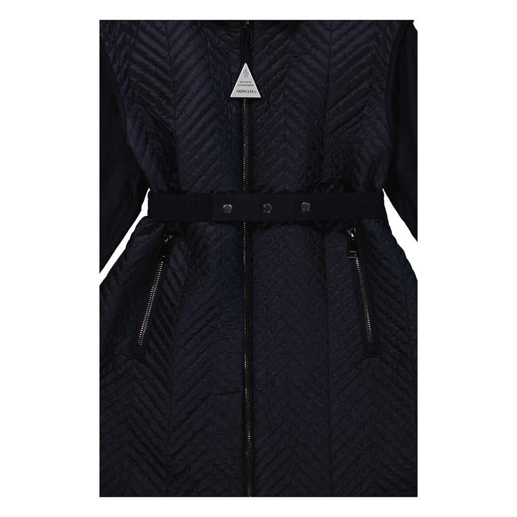 商品Moncler|Moncler Kids Navy Seldana Belted Hooded Coat, Size 4Y,价格¥2575,第3张图片详细描述