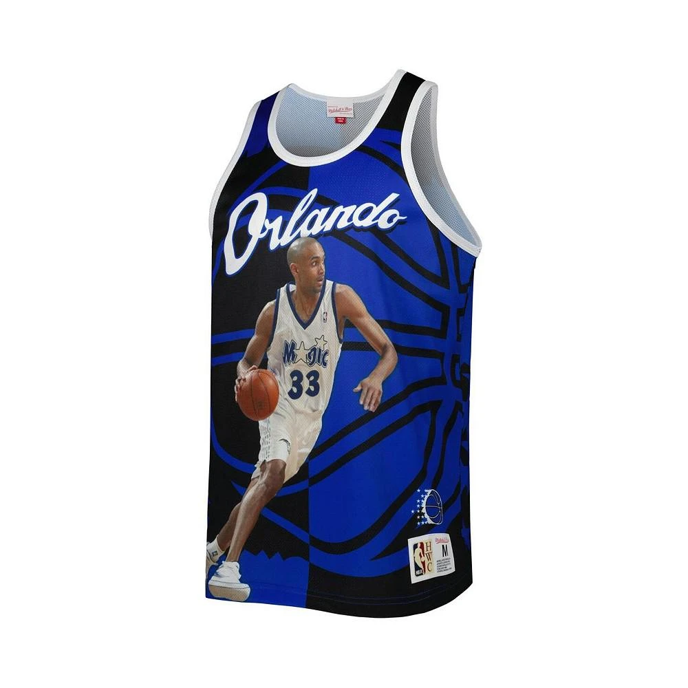 商品Mitchell & Ness|Men's Grant Hill Blue and Black Orlando Magic Sublimated Player Tank Top,价格¥540,第3张图片详细描述