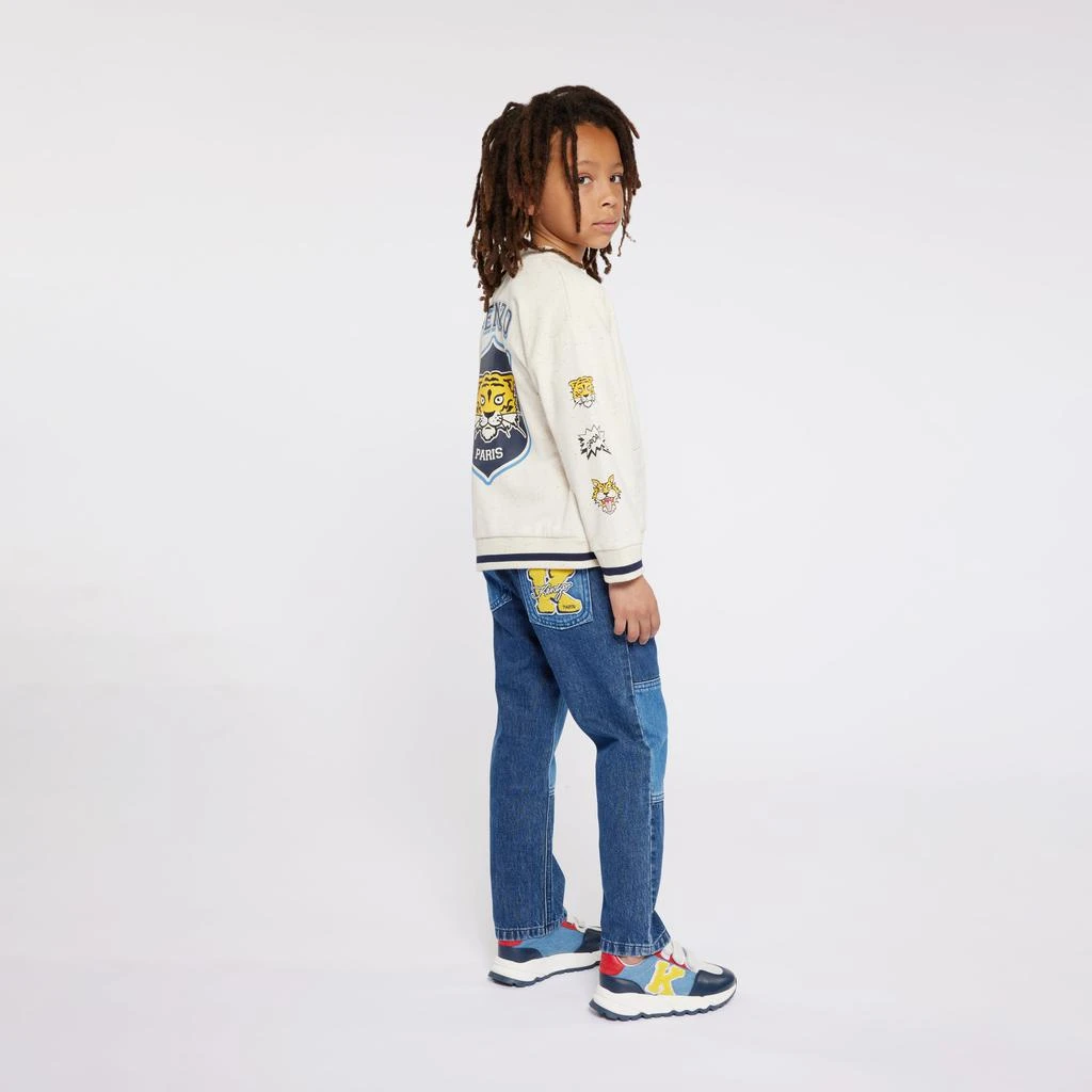 商品Kenzo|Boys Varsity Cardigan in Ivory,价格¥626,第3张图片详细描述