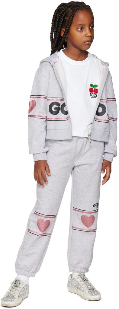 商品GCDS|Kids Gray Logo Hoodie,价格¥640,第4张图片详细描述
