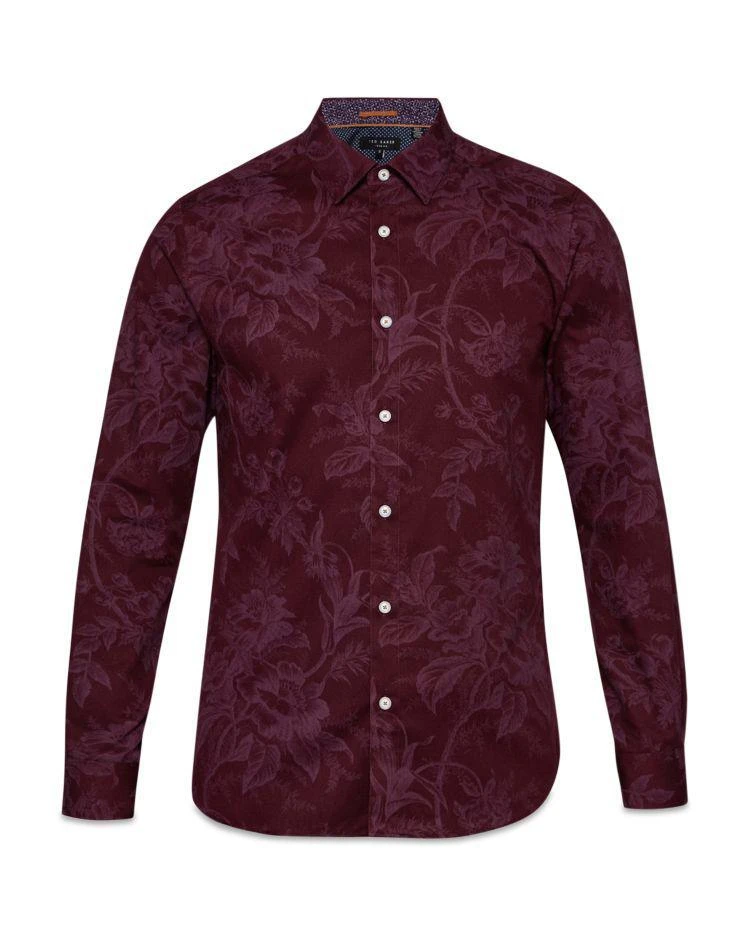 商品Ted Baker London|Tulls Printed Floral Regular Fit Button-Down Shirt,价格¥726,第4张图片详细描述