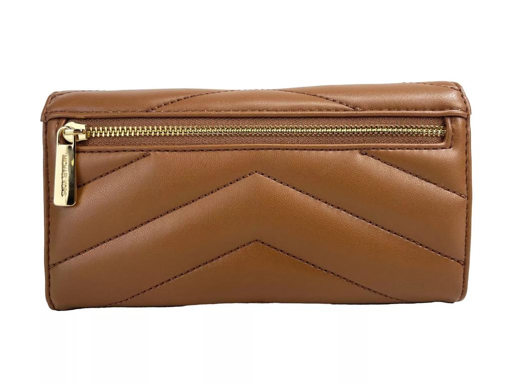 【訳あり】マイケルコース JET SET TRAVEL LG TRIFOLD BROWN 6f7749d2-e01a-3a23-9510-