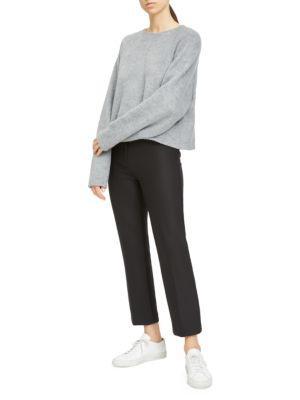 商品Theory|Virgin Wool-Blend Cropped Sweater,价格¥624,第6张图片详细描述