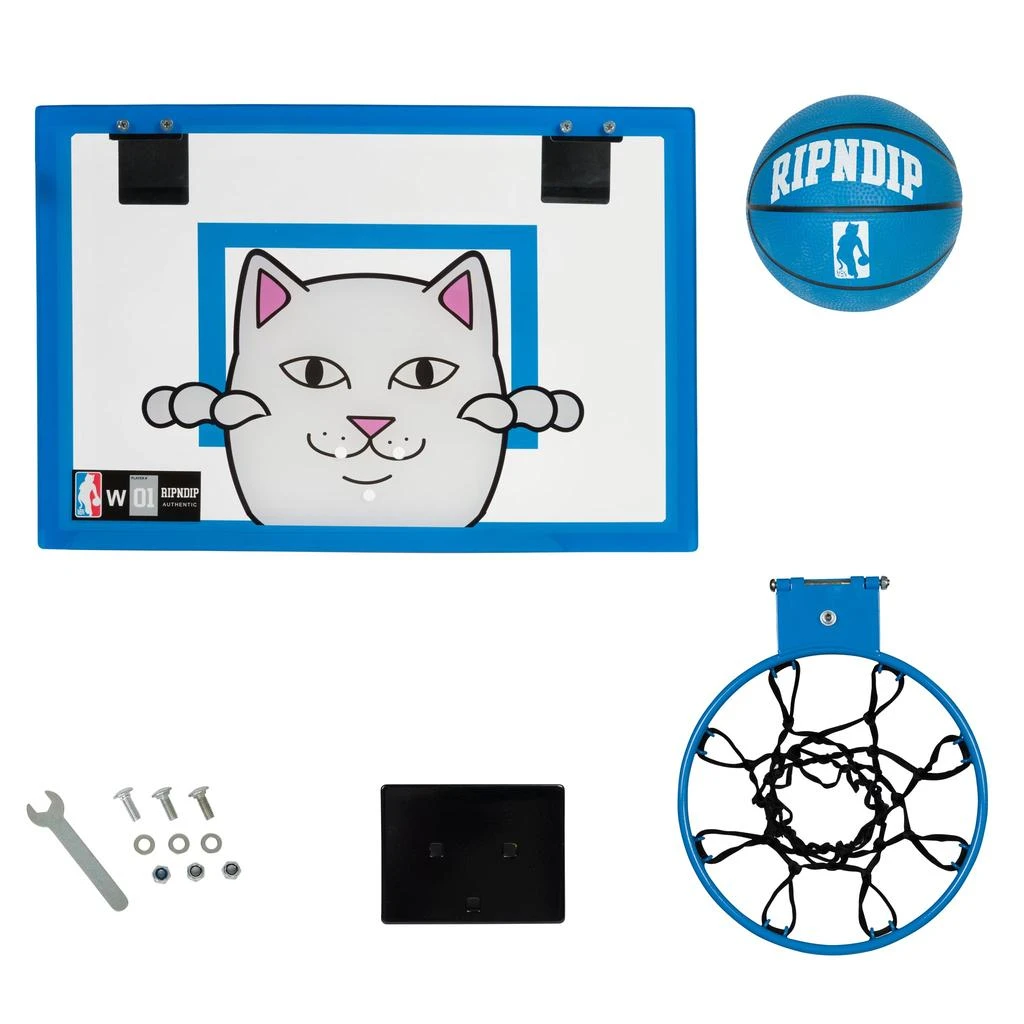 商品RIPNDIP|Peeking Nermal Hanging Basketball Set (Blue),价格¥228,第3张图片详细描述