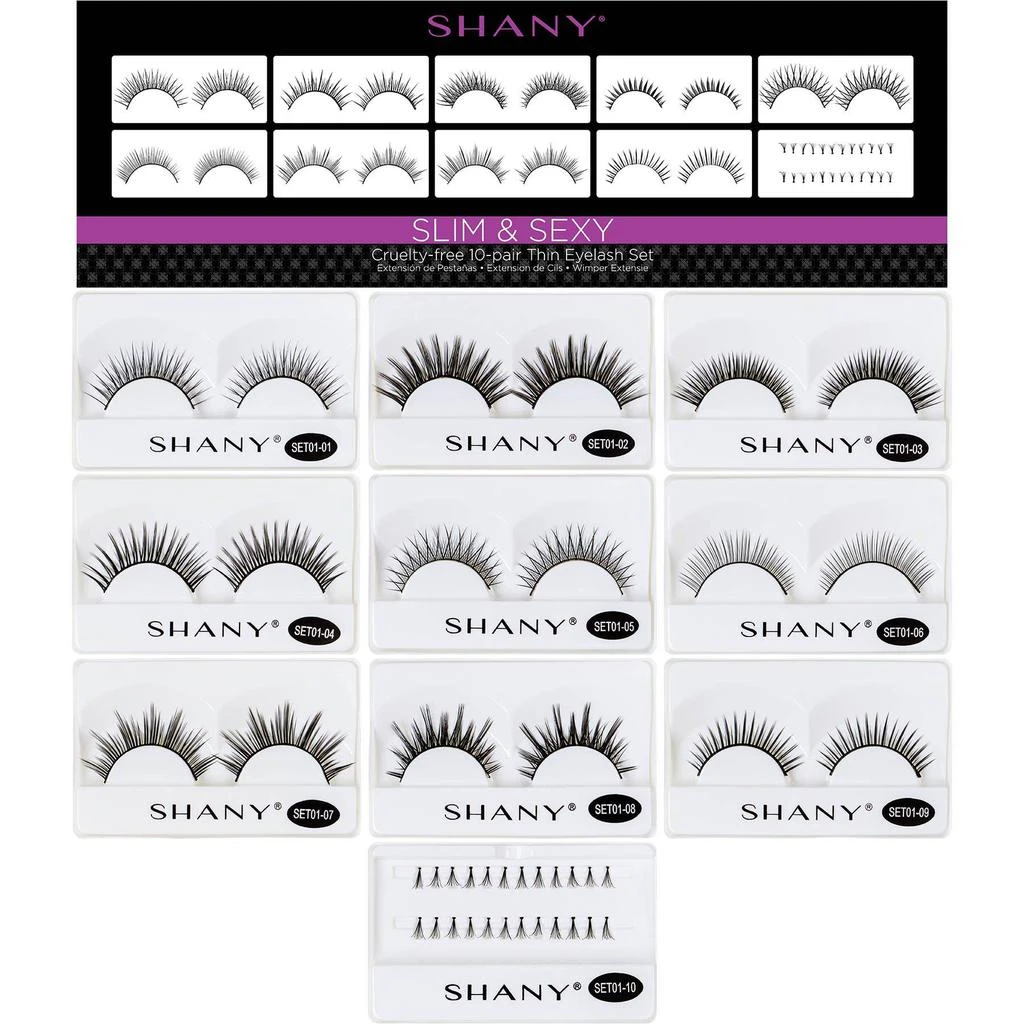 商品SHANY|Eyelash extend - set of 10 assorted reusable eyelashes,价格¥67,第3张图片详细描述