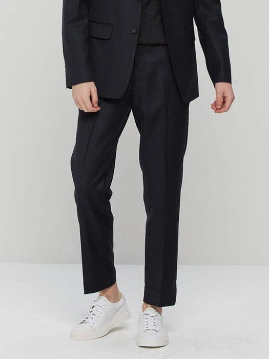 商品STAN ARD|Pick Stitched Suit Pants Navy,价格¥408,第2张图片详细描述
