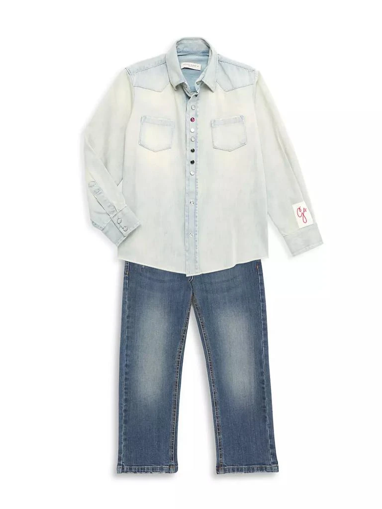 商品Golden Goose|Little Kid's &amp; Kid's Chambray Shirt,价格¥567,第2张图片详细描述