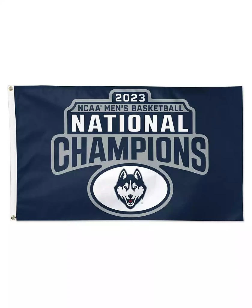 商品Wincraft|UConn Huskies 2023 NCAA Men's Basketball National Champions One-Sided Deluxe 3' x 5' Flag,价格¥238,第1张图片