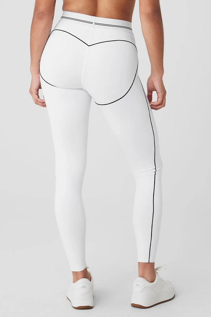 Airbrush High-Waist Heart Throb Legging - White/Black 商品