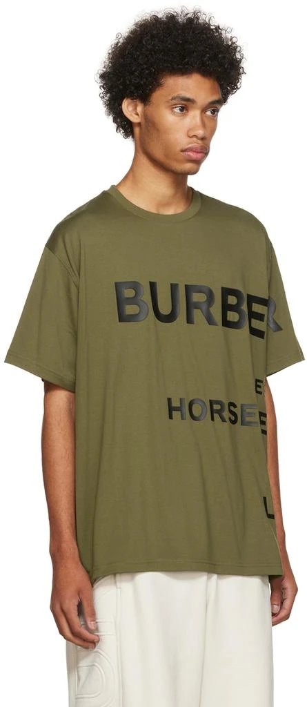 商品Burberry|绿色 Horseferry T 恤,价格¥3994,第2张图片详细描述