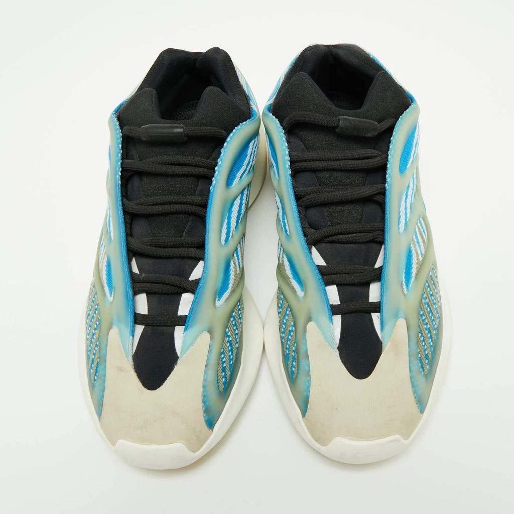 商品[二手商品] YEEZY|Yeezy x Adidas Blue/White Mesh And Rubber Yeezy 700 V3 Arzareth Sneakers Size 43 1/3,价格¥1470,第3张图片详细描述