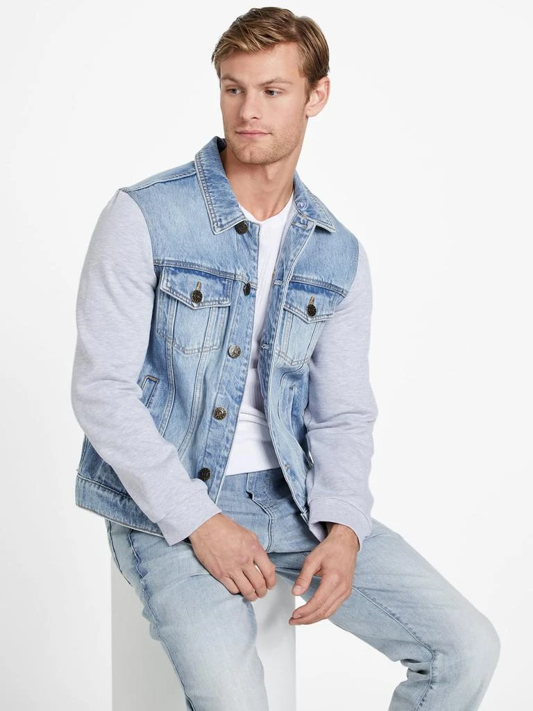 商品Guess Factory|Reese Denim Hooded Jacket,价格¥443,第5张图片详细描述